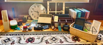 Office Lot # 2: Clock, Organizers, Binders, And More
