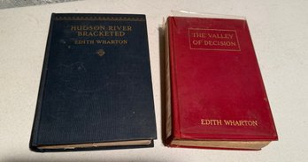 Edith Wharton 1st Edition Books: Hudson River Bracketed & The Valley Of Decisions