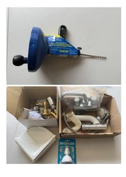 Bathroom Stuff: Shower Heads, Faucets, Drain Cleaning Tool