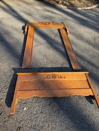 Beautiful Oak Antique Bed