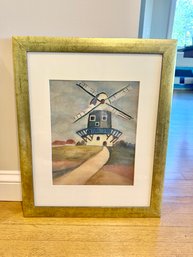 Framed Windmill Art