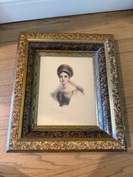Henri Grevedon Victorian Lady Lithograph