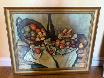 Reproduction Of Paul Czanne's 'The Basket Of Apples'.