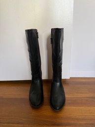 Dr Scholls Faux Leather Black Boots 8M