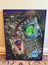 Framed Sci-Fi Channel Promotional Poster.