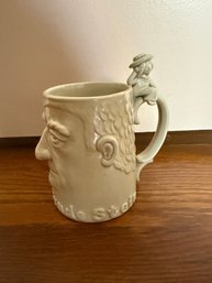 Fitz & Floyd 1976 Gertrude Stein Ceramic Mug With Alice B. Toklas Handle