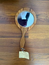 Oak Handheld Mirror