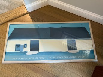 Framed Poster Of 'White Canadian Barn II' By Georgia O'Keeffe, Displayed At MMOM's Lila Acheson Wallace Wing