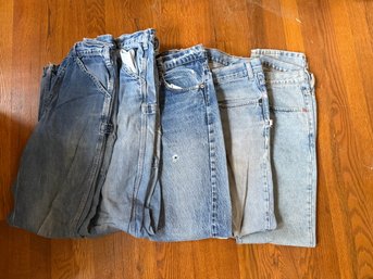 Vintage Mix Of Lee, Levi And Gap Mens Jeans