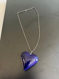 Denmark Blue Heart Pendent