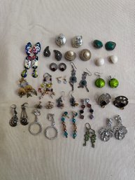 Costume/some Sterling Earrings