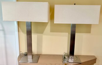 Milo Baughman Style Lamps