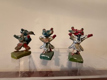 Small Mexican Folk Art Pottery Figures