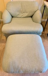 Robert Scott Arm Chair And Ottoman On Wheels