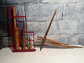 Angklung Southeast Asian Bamboo Musical Instrument & Handmade Bamboo/wood Gaeng Or Qeej Mouth Organ