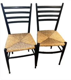 Gio Ponti Rush Chairs