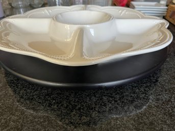 Certified International Karidesign Lazy Susan With Ceramic Server