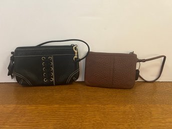 2 Coach Small Bags: Brown And Black