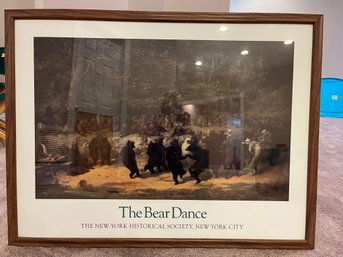 Framed Print Of William H. Beard's 'The Bear Dance.'