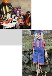 Halloween Decorations And Scarecrow