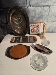 Vase By Bremer Silberwaren Fabrik, Stainless Steel Divided Dish, Portmeirion Welsh Cheese Board, & More