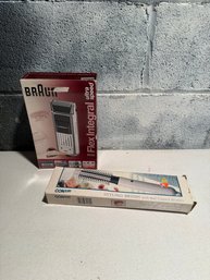 Conair Hot Styling Brush And A Braun Electric Shaver Box (Never Open)