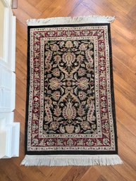 Hand-knotted Wool Oriental Rug With Floral And Paisley Motifs