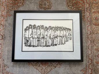 Framed Limited Edition Lithograph By Yanni Posnakoff