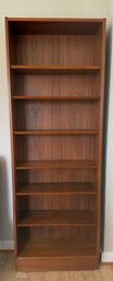 Danish Modern Teak Bookcase With Adjustable Shelves