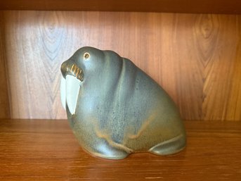 Ceramic Walrus Figurine By Taisto Kaasinen For Arabia Of Finland