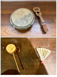 Collection Of Musical Instruments, Primarily Hand-held Percussion Items