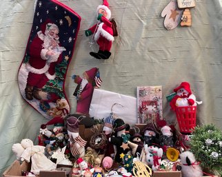 Large Lot Of Vintage Christmas Ornaments