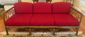 McGuire Bamboo Long Couch
