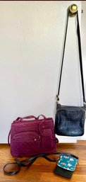 Steve Madden Crossbody Bag, Quilt Maroon Bag And Small Cellphone Crossbody Bag