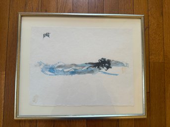Abstract Swimmer By French Artist Raymond Moretti.