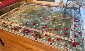 Chindia Hand Woven Rug From India 100 Percent Virgin Wool Pile 8ft By 10ft