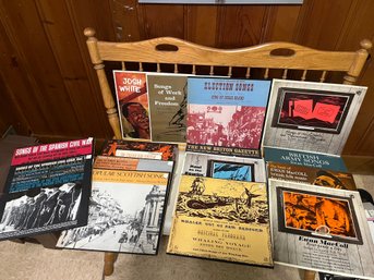 Vinyls: Songs Of The Spanish Civil War, Scottish Songs & Ballads, Josh White, Evan Mac, Election Songs