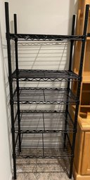 Five-tier Black Epoxy Metro Wire Shelving Unit