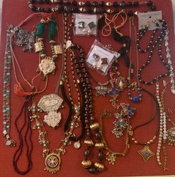 Variety Of Costume Jewelry