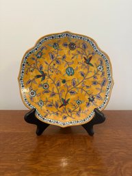 Vintage Takahashi 'Silk Road' Hand-decorated Porcelain Decorative Plate