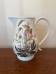Portmeirion Botanic Garden Pitcher With Floral And Butterfly Illustrations