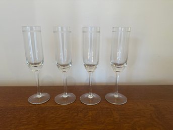 Etched Champagne Glasses