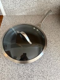 Calphalon Hard-anodized Nonstick Skillet With A Glass Lid