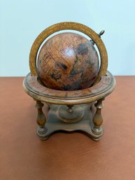 Vintage Old World Globe With Stand Made In Italy