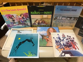 Vinyls: The Mamas And Papas, Sly And The Family Stone, Steve Winwood, Eric Clapton, The Lovin Spoonful