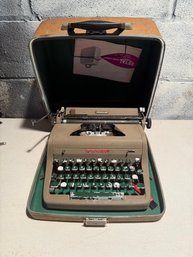 Vintage Royal Aristocrat Portable Typewriter With Its Original Carrying Case