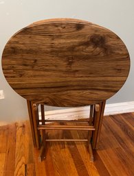 Set Of 3 Oval TV Trays