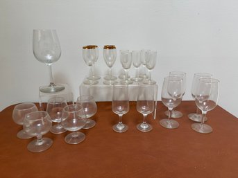 Various Sizes Wine Glass, Cordial, Brandy And More