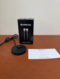 Nespresso Aeroccino 3 Electric Milk Frother With Packaging.