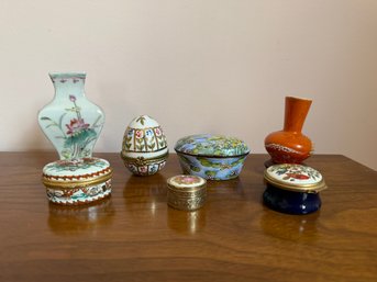 Small Trinket Boxes, And Vases